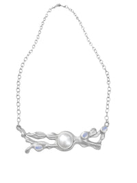 Silver Seaweed Necklace