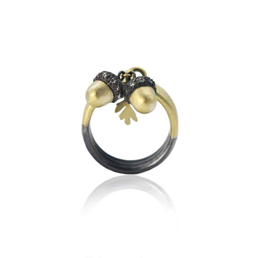 Acorn Charm Ring