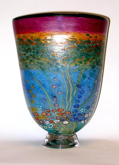 Sunset Forest Vase