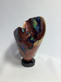 Purple Heart Juniper Dichroic Vase