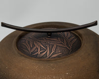 Mica Leaf and Vine Low Vessel