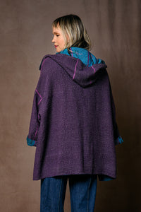 Kantha Hoodie Poncho