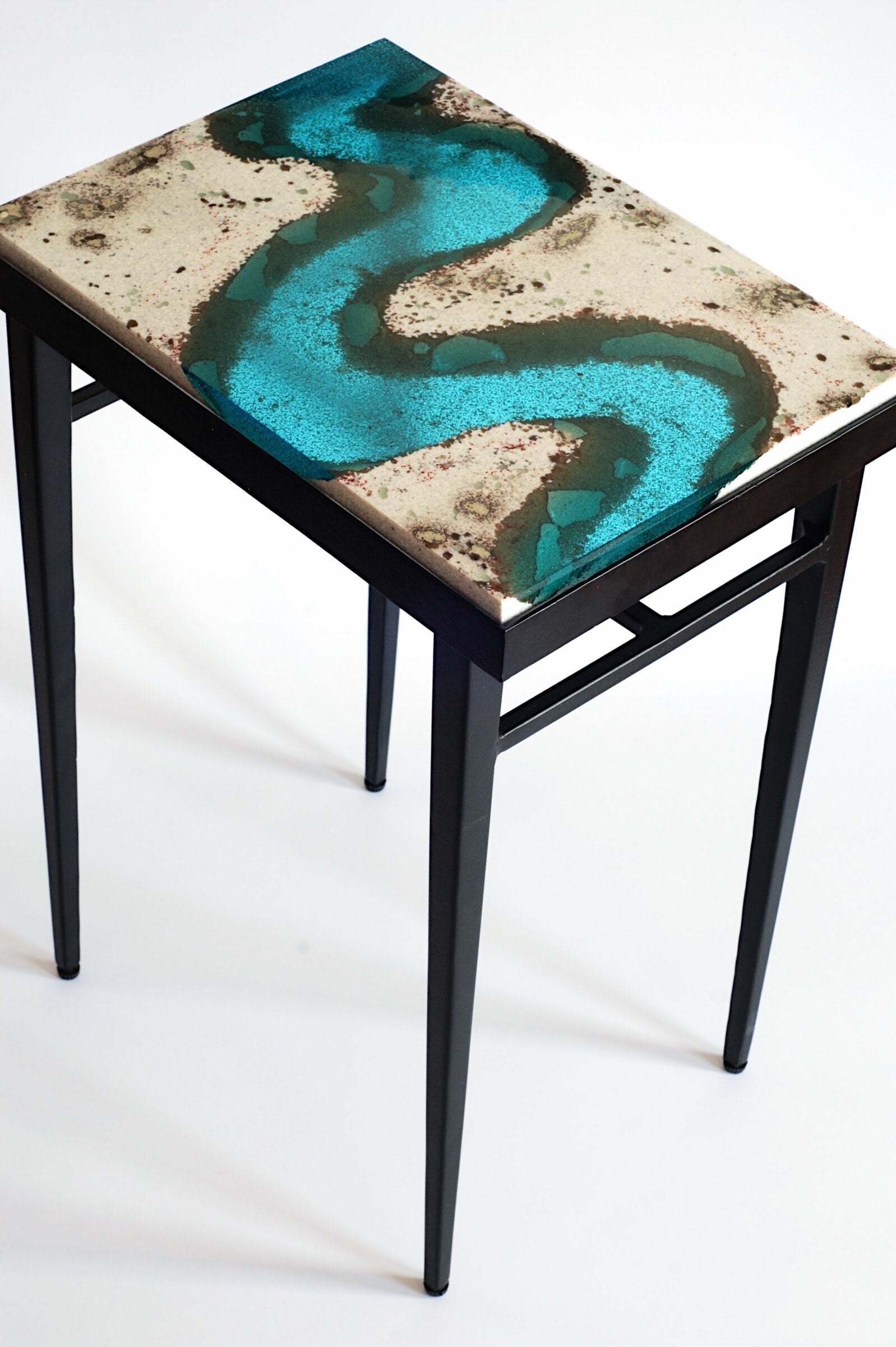 Meander Art Glass Table