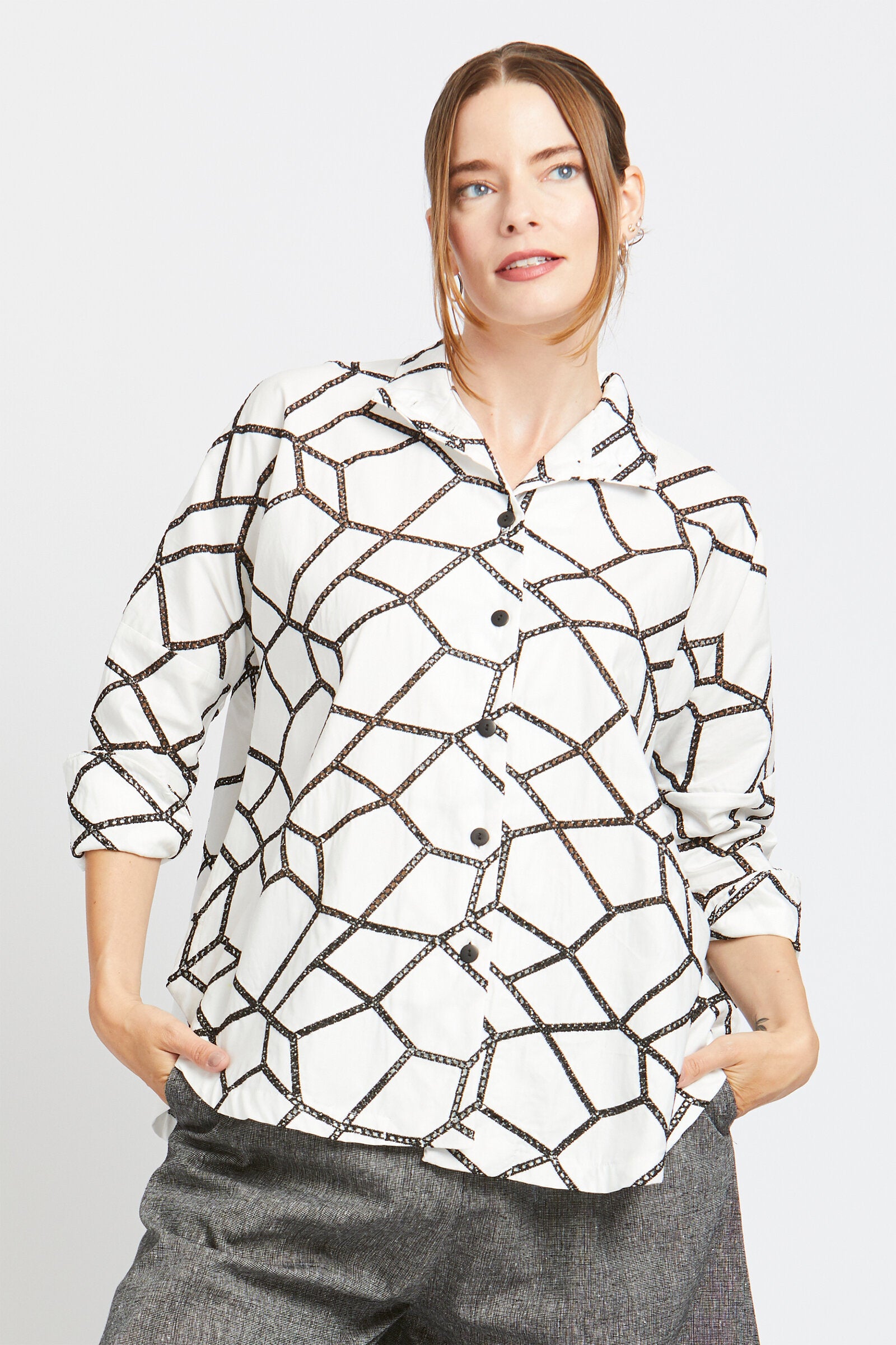 White Eyelet Contrast