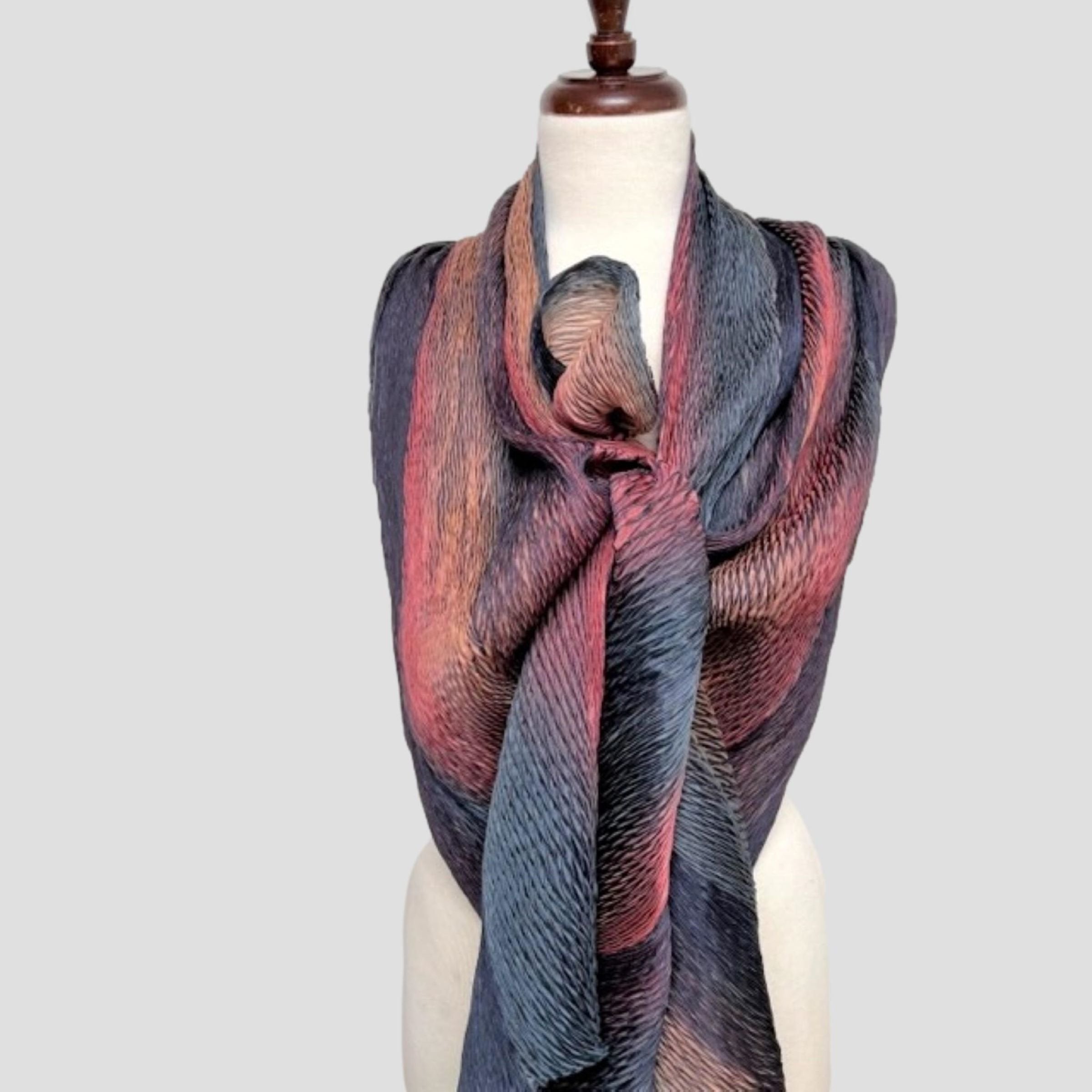 Silk Shibori Shawl
