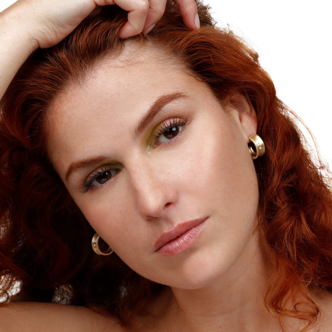 Convex Hoop Earrings