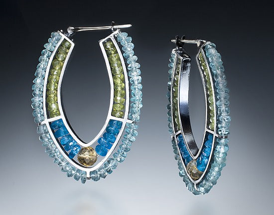 Beaded Hoop Earrings