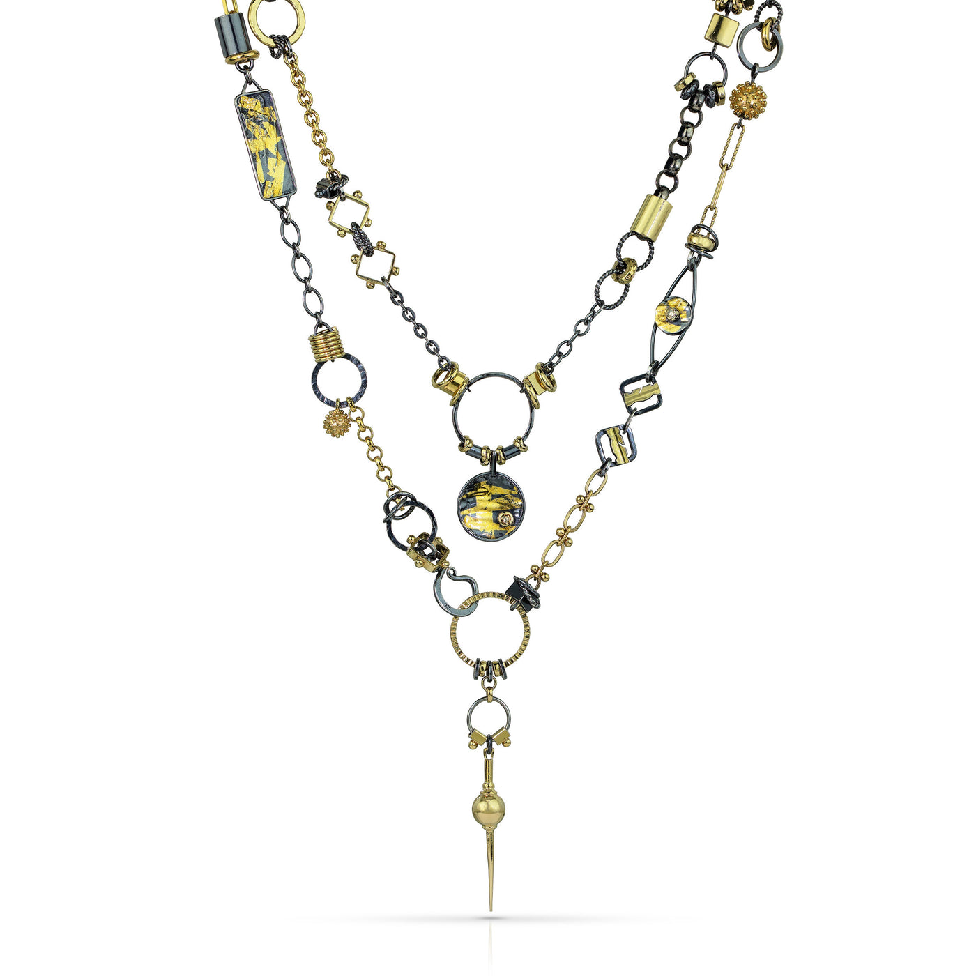 Black and Gold Avalon Necklace