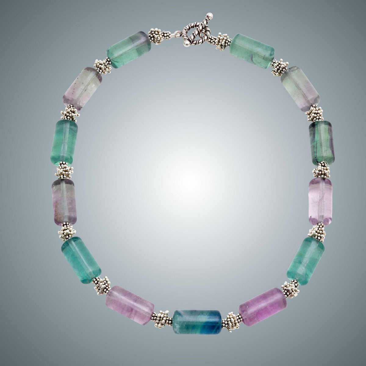 Fluorite & Sterling Silver Necklace