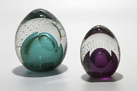 left to right: medium lagoon, small violet
