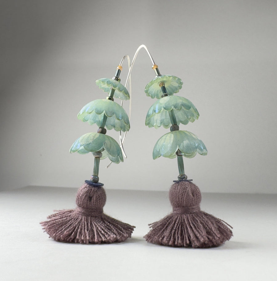 Tasseled Jellyfish Drop Earrings
