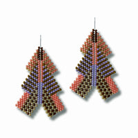 Winter Meadow Stacked Chevron Earrings