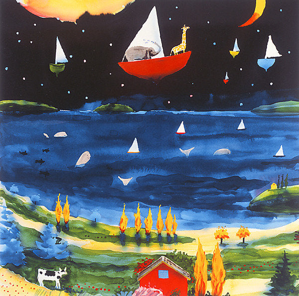 Boat from Zambesi over the Skarslyorn Fjord