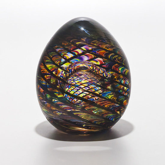 Optic Rib Paperweight with Facet