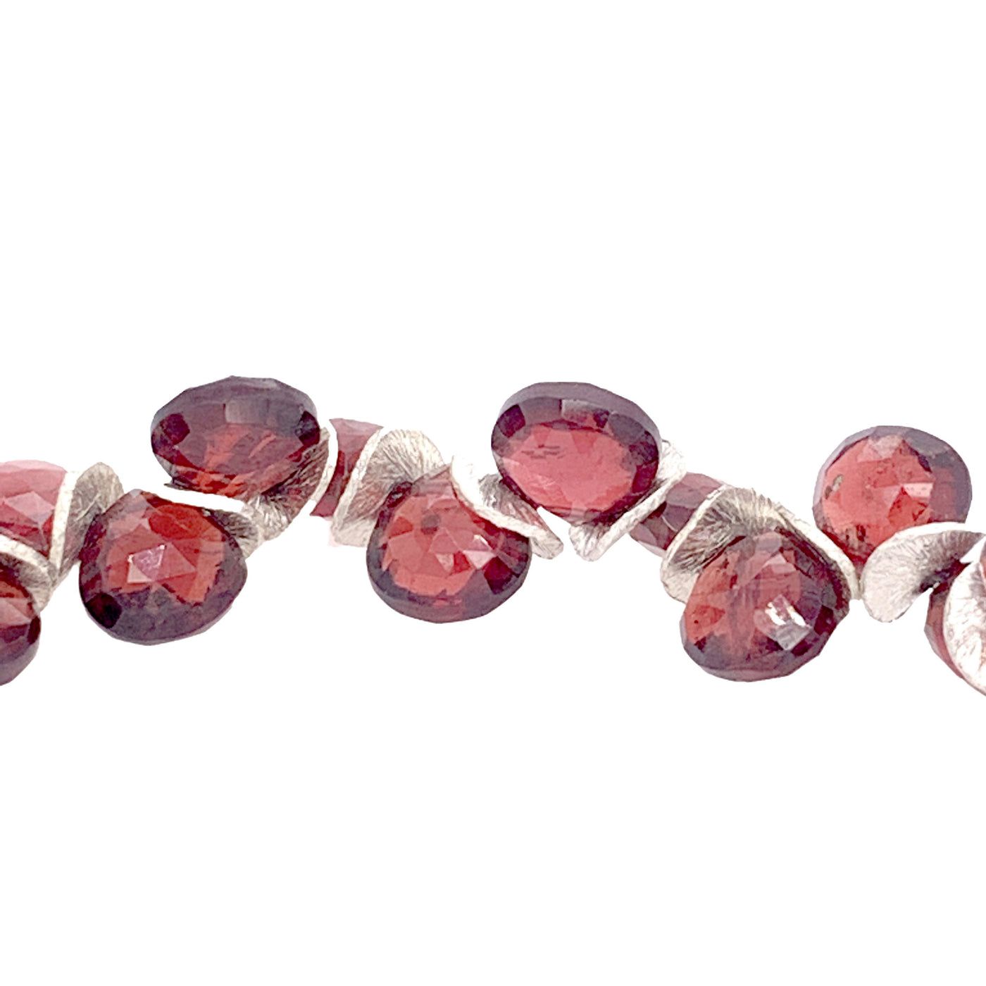 Garnet & Silver Signature Bracelet