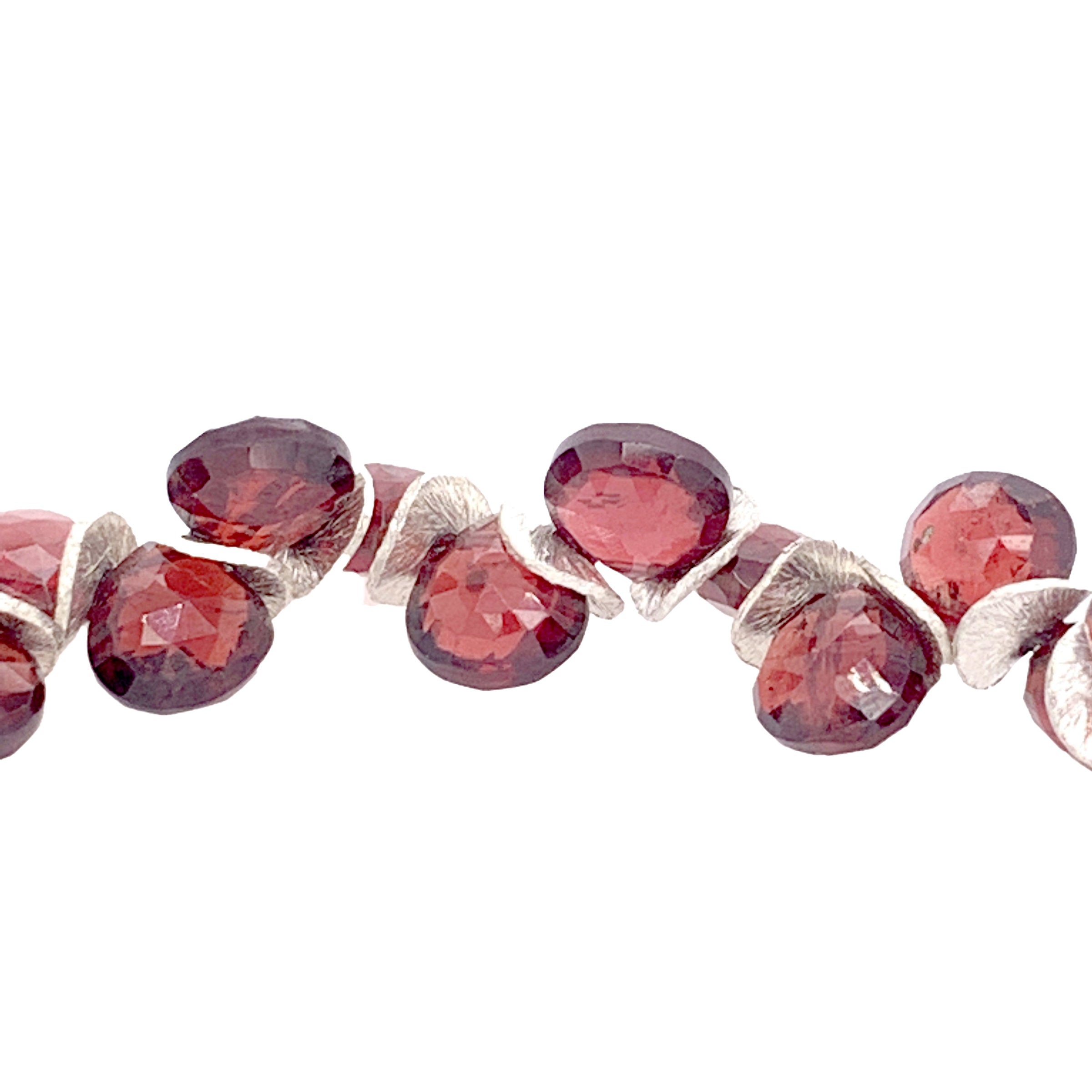 Garnet & Silver Signature Bracelet