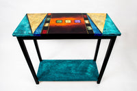 small quilt with shelf