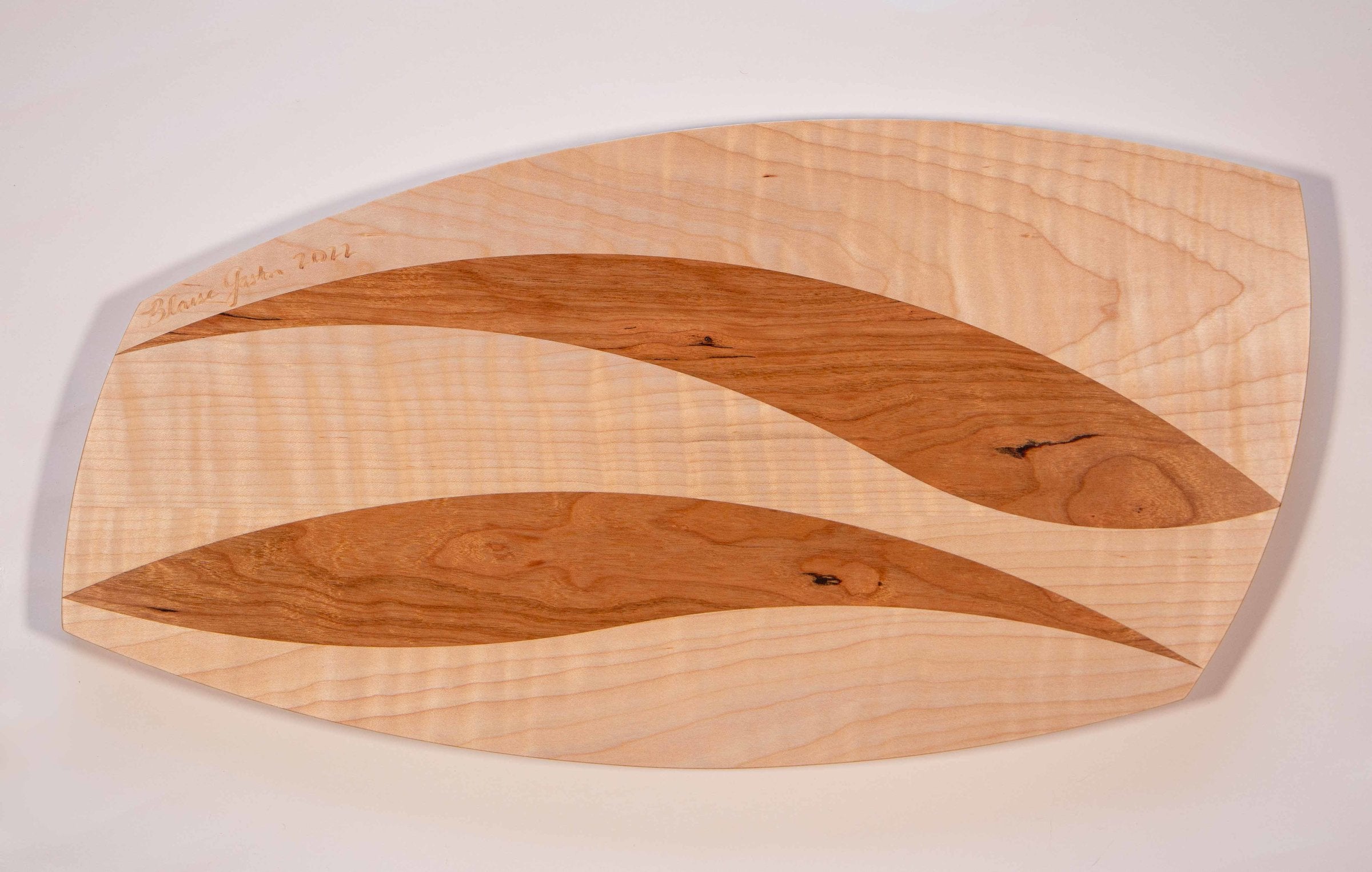 Maple with Cherry Inset