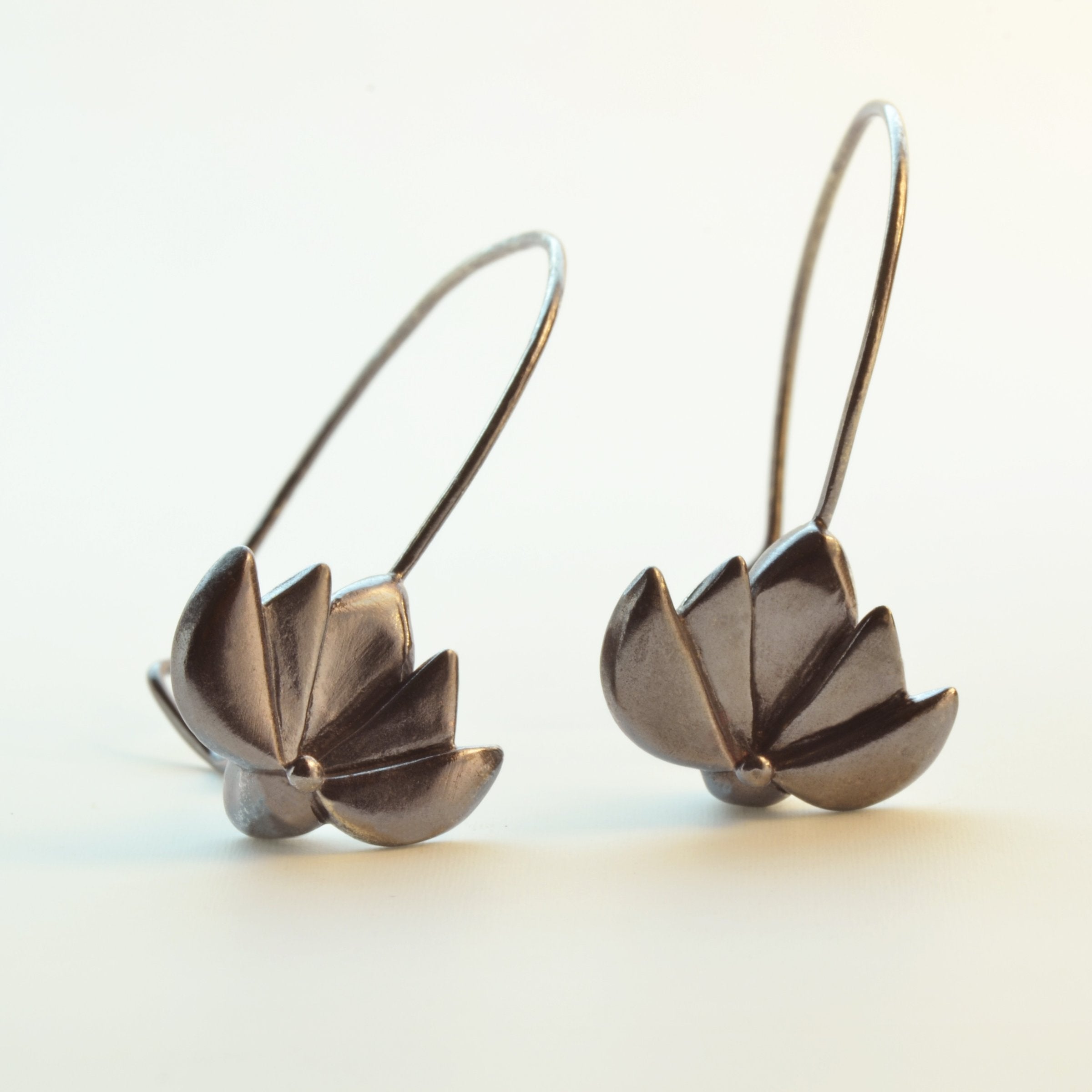 Lotus Hoop Earrings