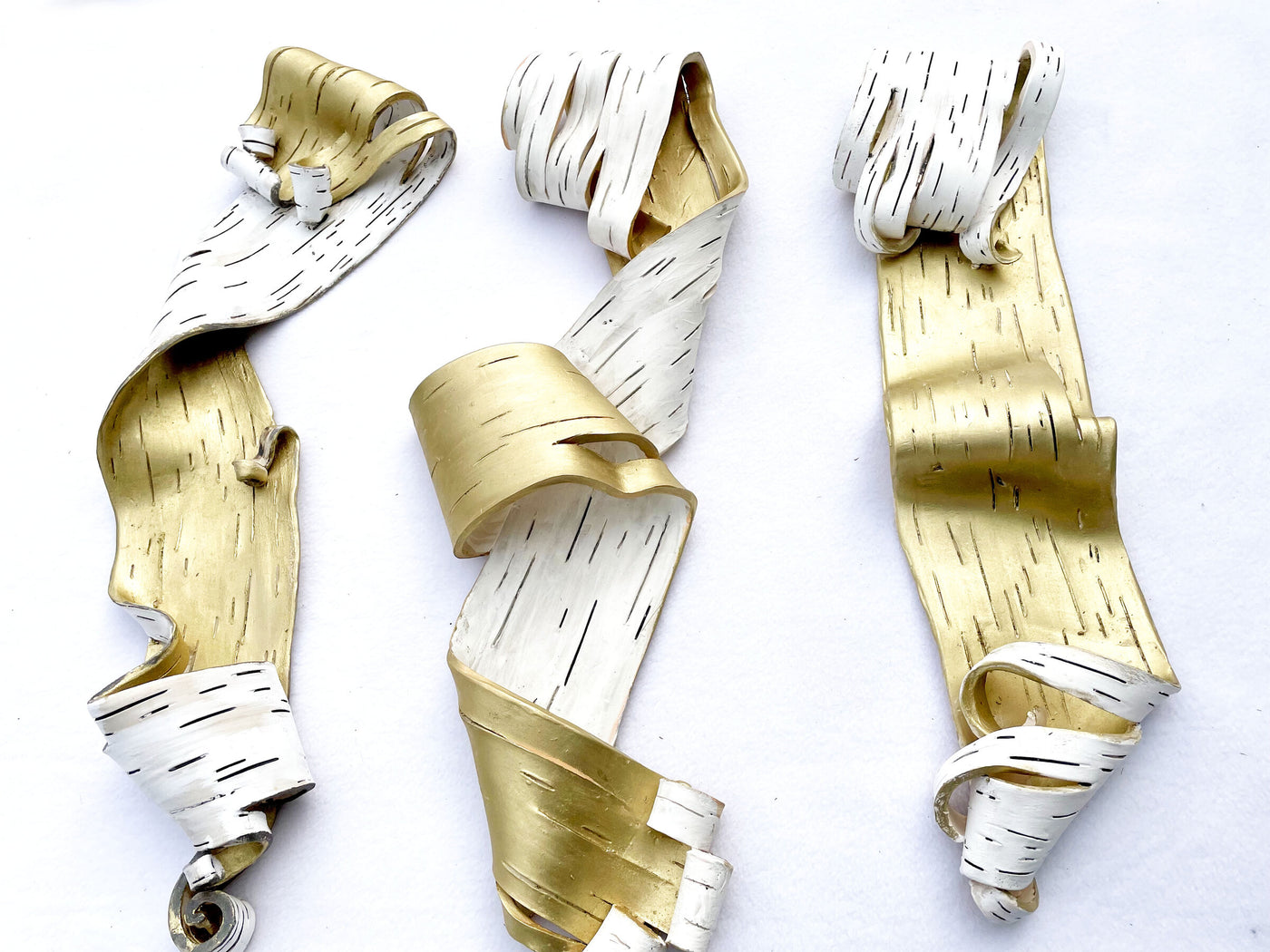 Lyricism with Gold Triptych