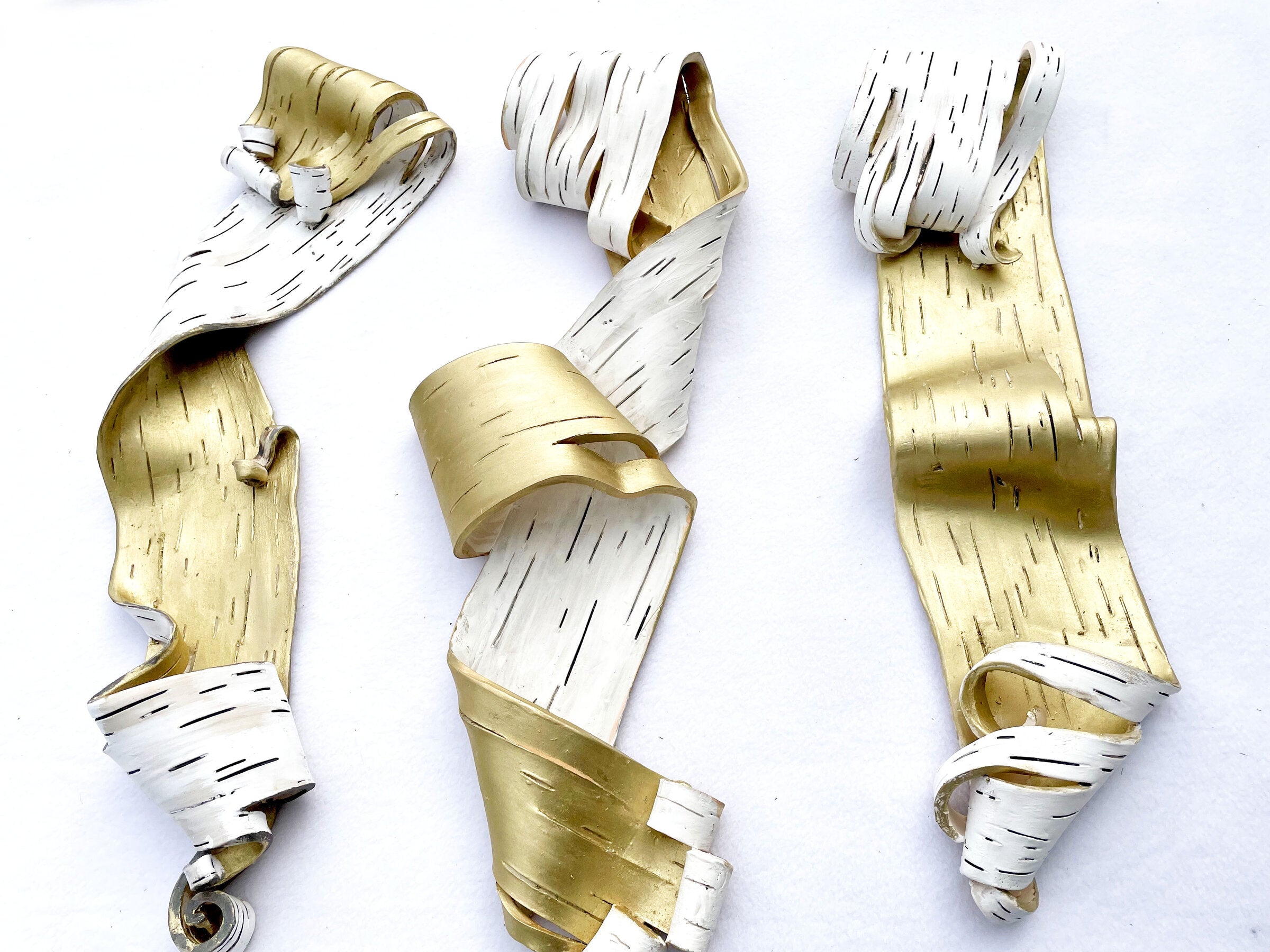 Lyricism with Gold Triptych