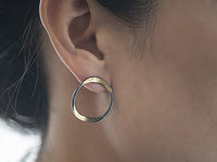 Oxidized Silver & 14k Gold