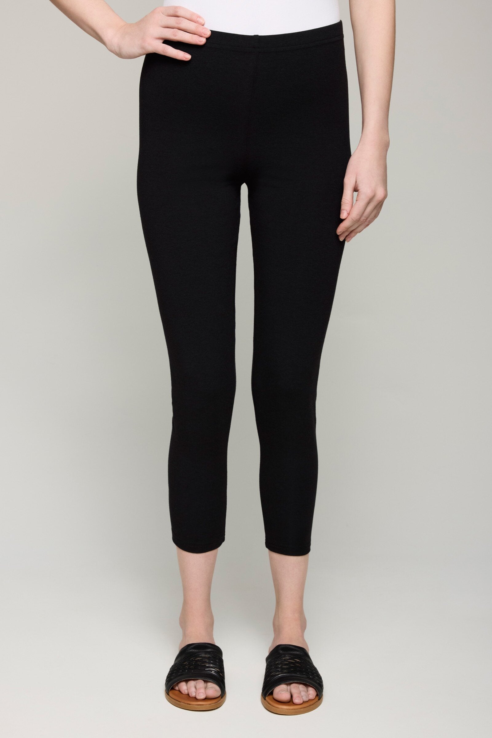 Bamboo Jersey Cropped Leggings · Artful Home