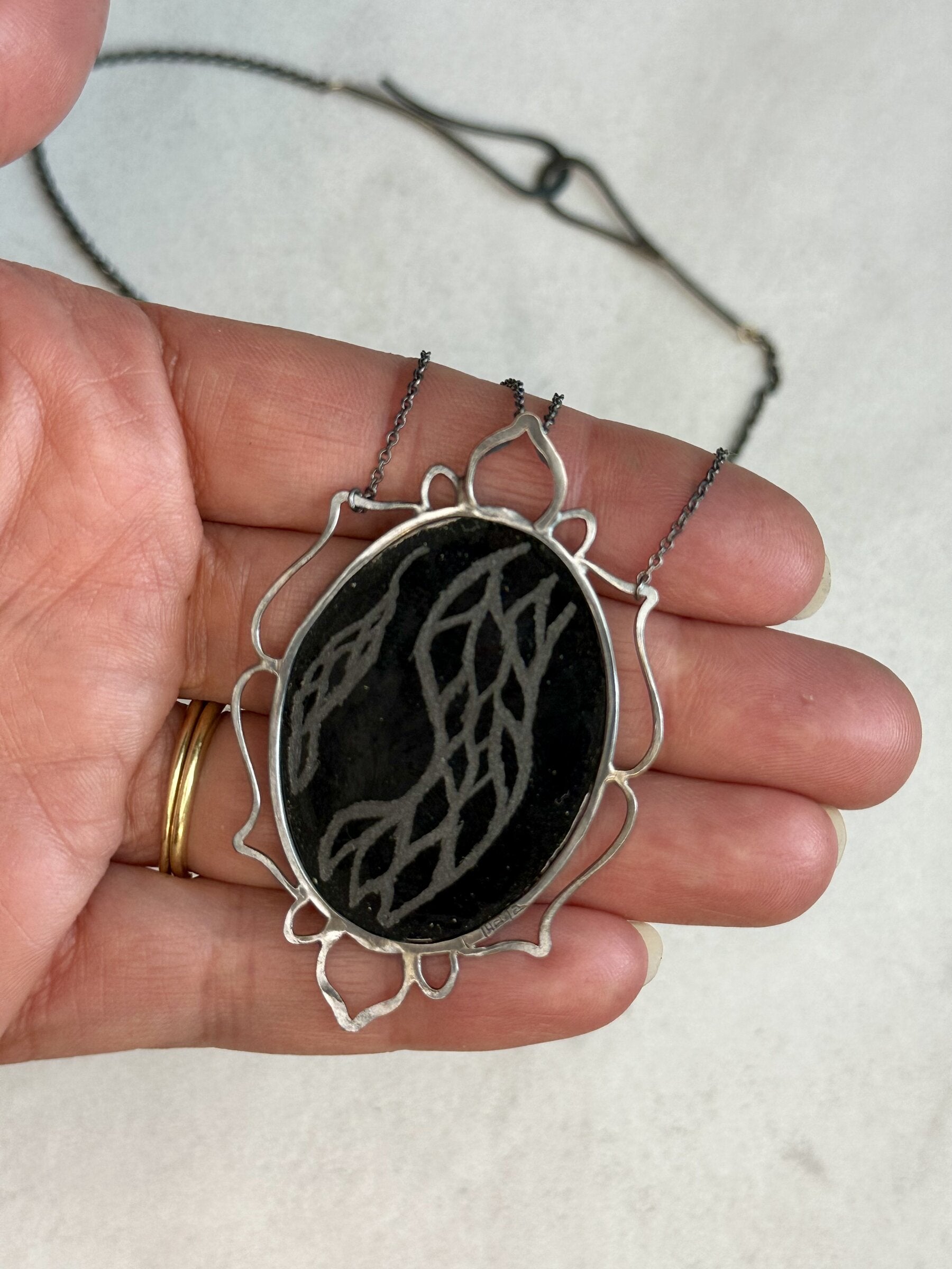 Lace Lichen Necklace