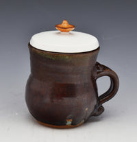 Functional Stoneware Cup with Lid