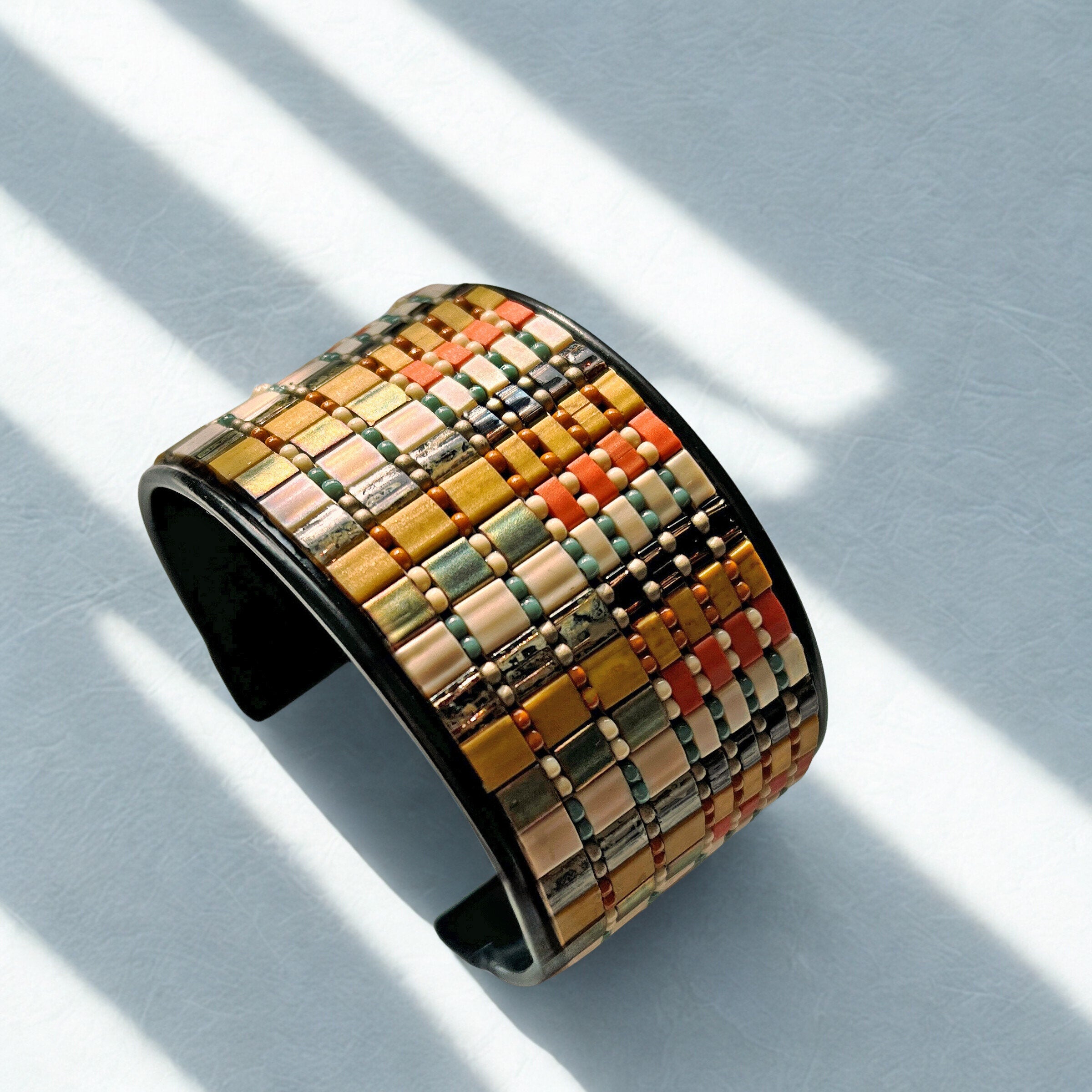 Harvest Mosaic Style Adjustable Cuff Shadow Image 