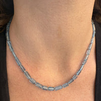 Skinny Santa Maria Aquamarine Necklace