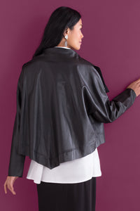 black, back view