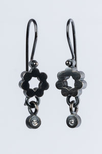 Tiny Flower Diamond Earrings