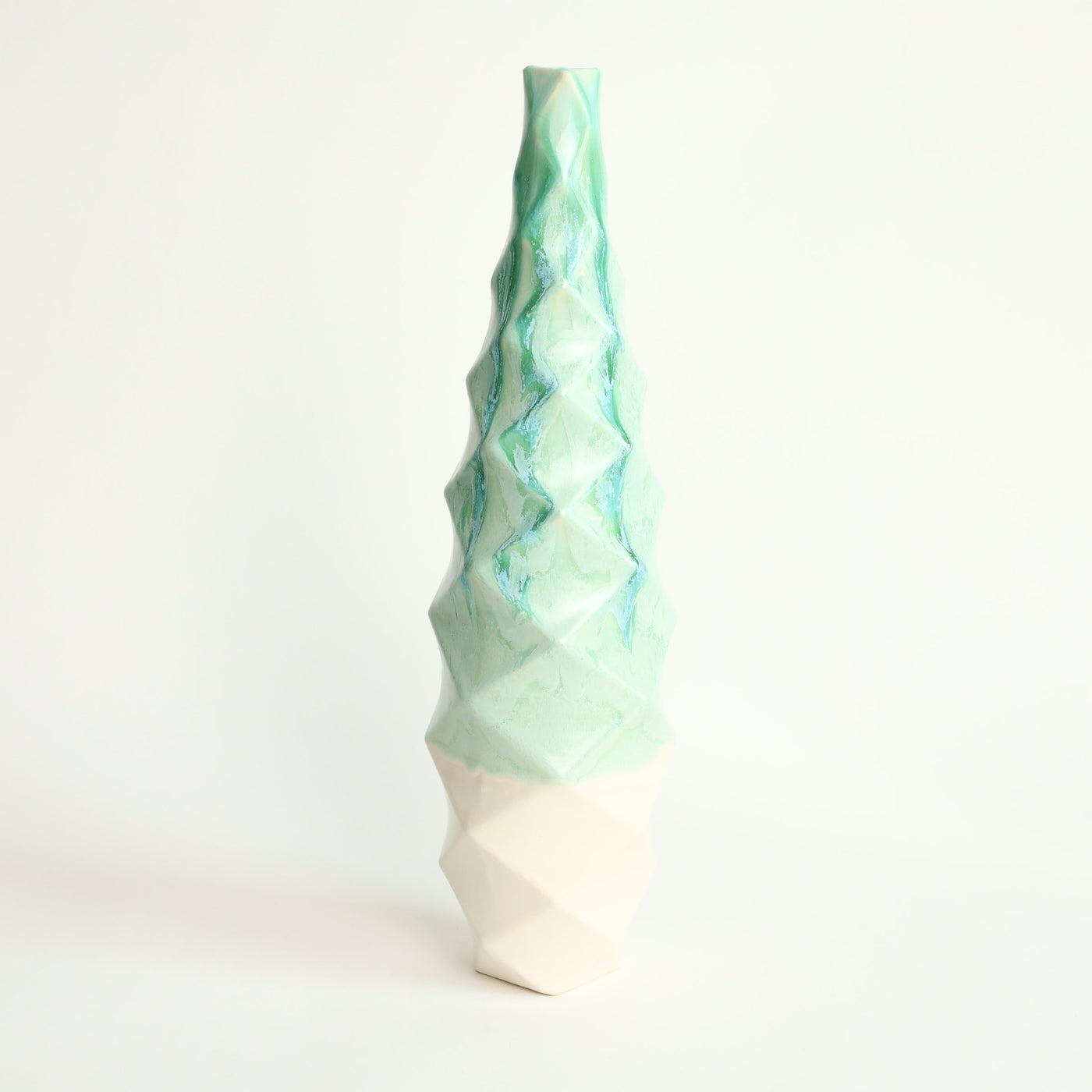 Faceted Ceramic Vessels