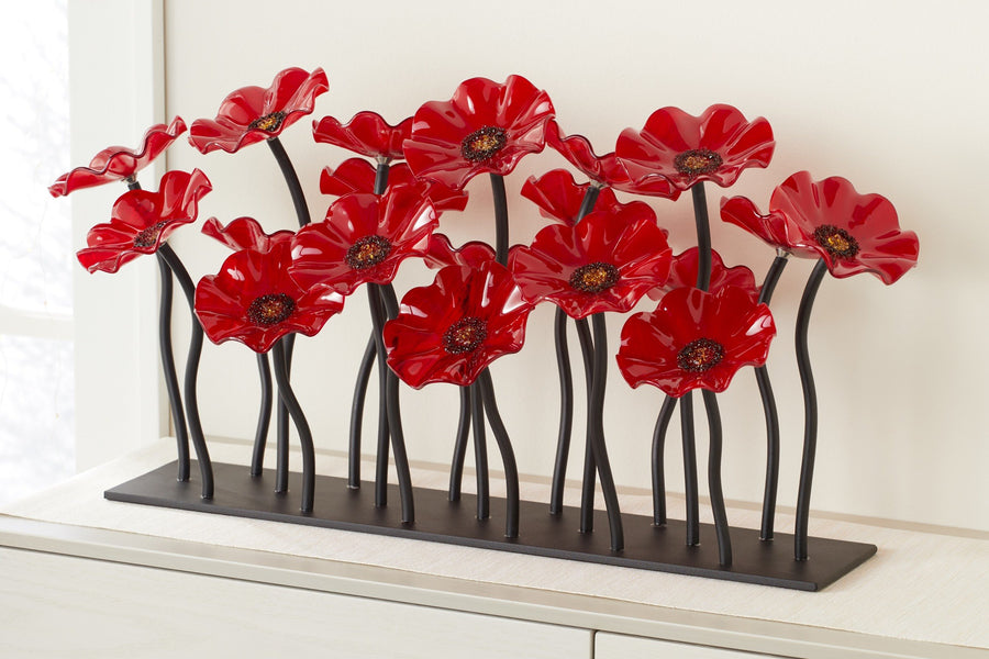 Red Garden Centerpiece