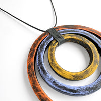 Orange, Periwinkle & Yellow