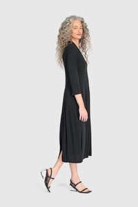 Essential 3/4 Sleeve Slinky Cocoon Dress