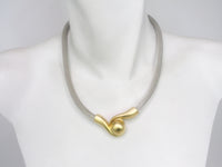 Rhodium/Gold Clasp