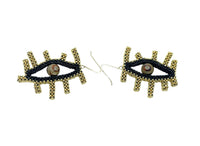 Large Agate Eye Earrings