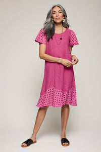Eyelet Flair Dress
