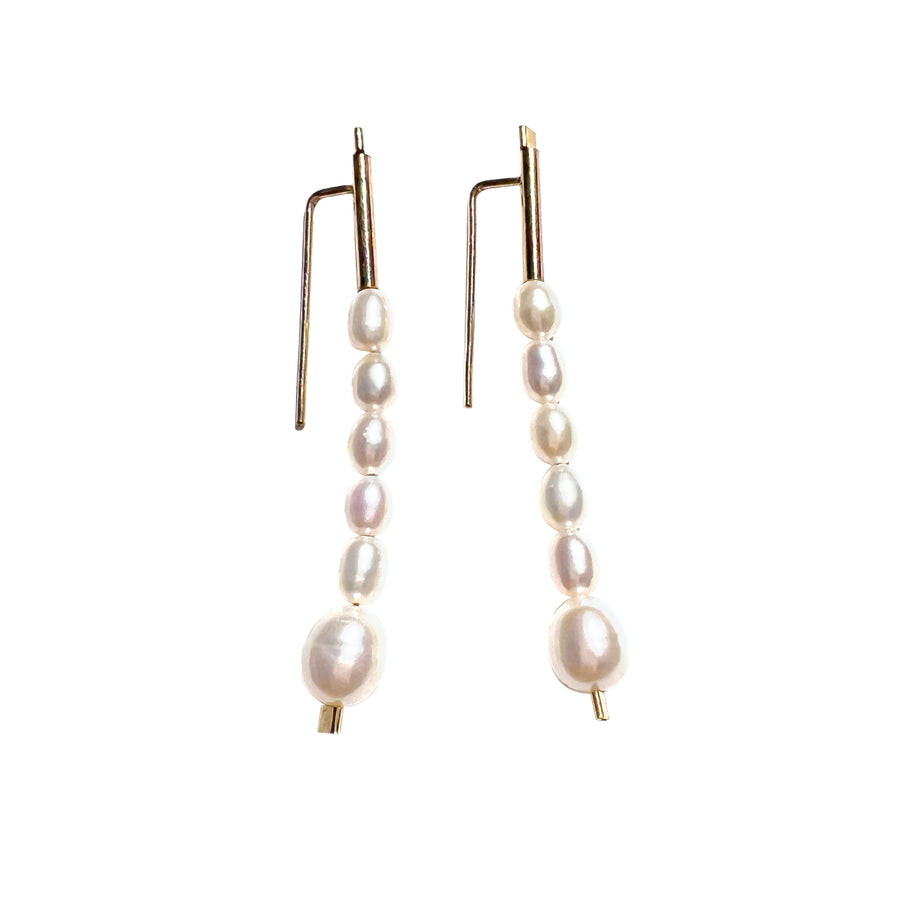 Stick Melange Hook Earrings