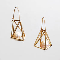 Pearls In Cages Earrings
