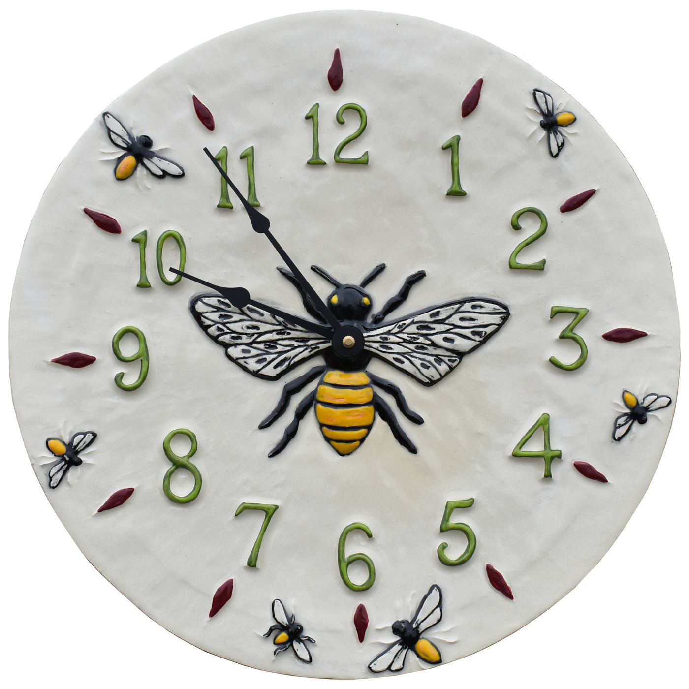 Honeybee Wall Clock in White