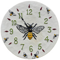 Honeybee Wall Clock in White
