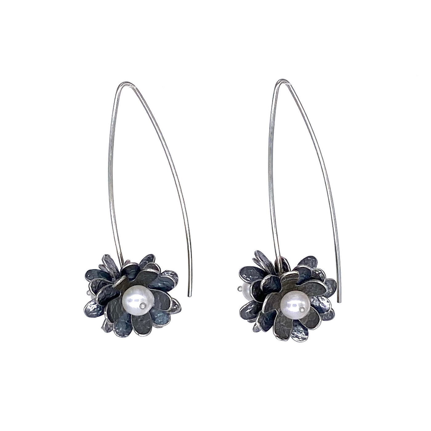 Rosy Blossom Cluster Earrings