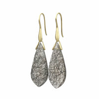 Marquise Tourmalinated Quartz Earrings