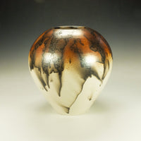 Round Horsehair Raku Jar