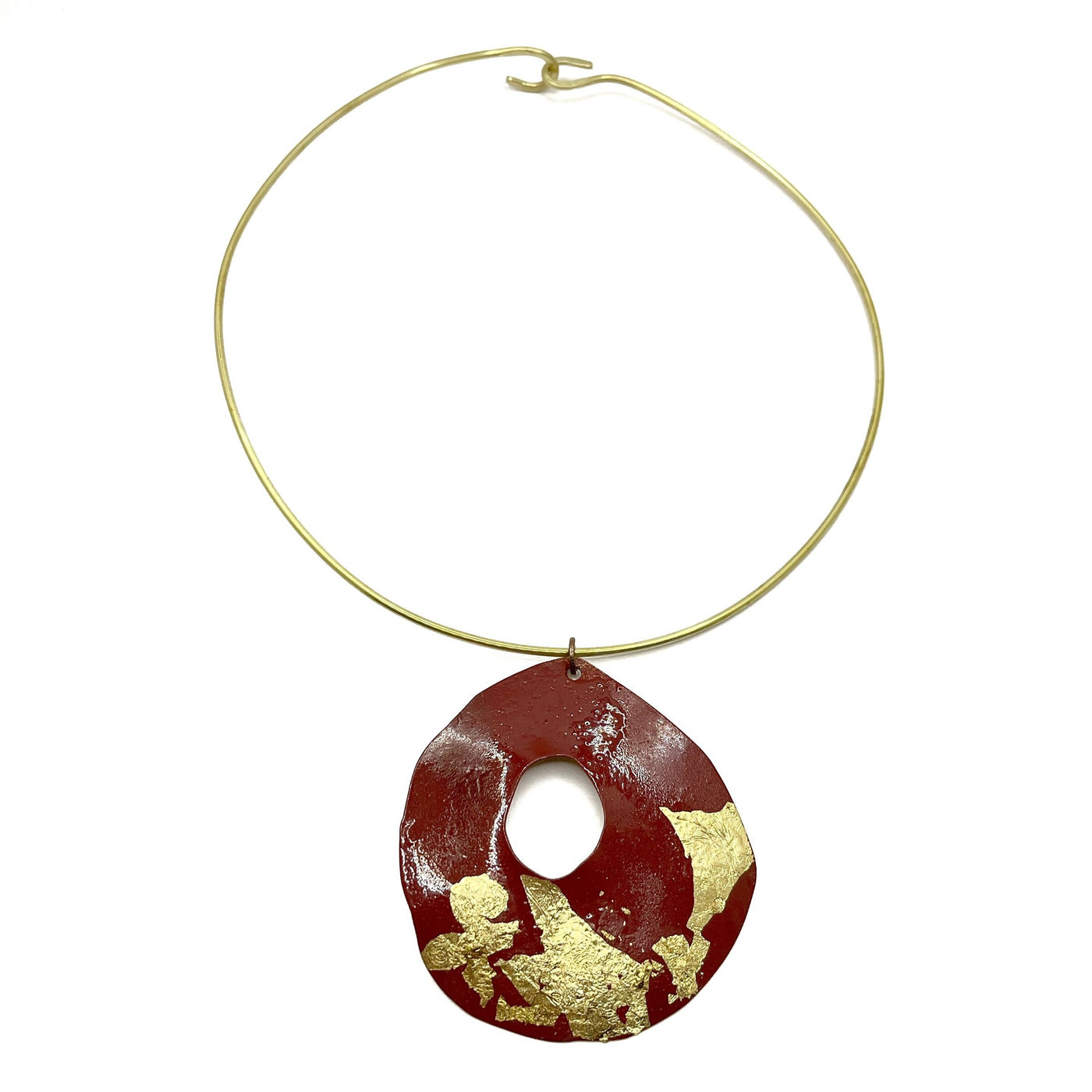 Red and Gold Necklace No. 4
