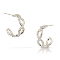 Medium, Bright Silver, Sterling Silver Posts | Photo by Cole Rodger Photographics