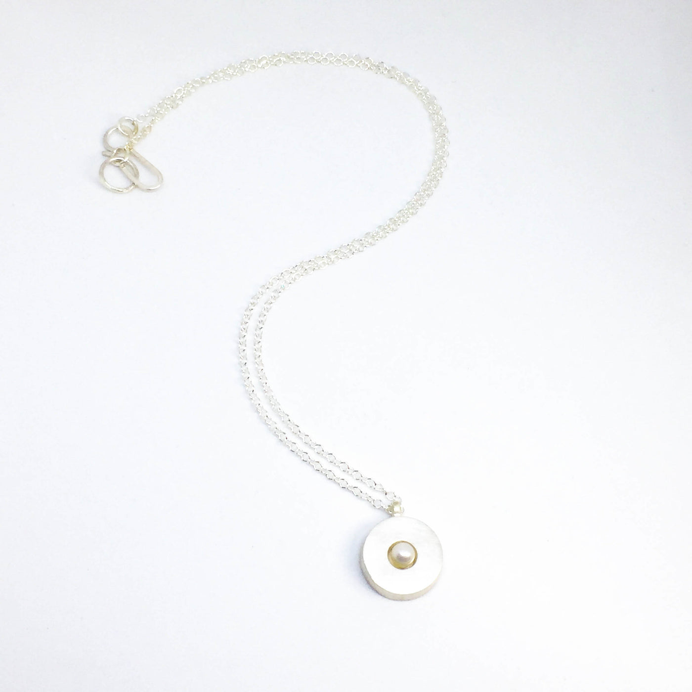 Pearl Disc Necklace